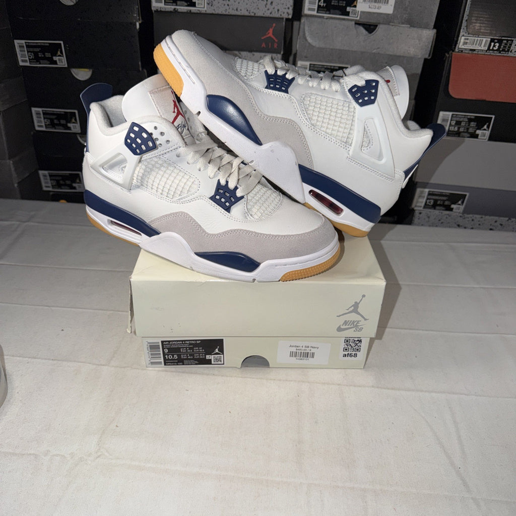 FAST SHIP! OG ALL Men's 9 Air Jordan 4 Retro SP "SB Navy" Nike DR5415-100