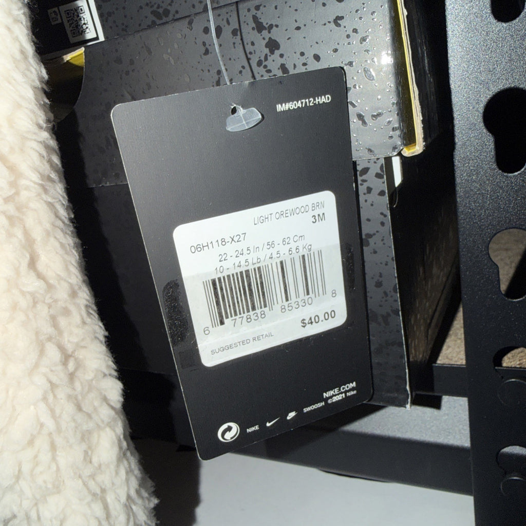 Nike Toddler Fuzzy Suit Light Orewood Brown Pink 3 Months  NWT 0099-0101