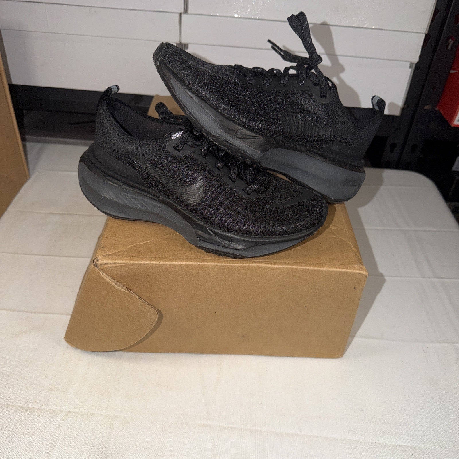 ZoomX Invincible Run FK 3 Women's Size 6.5 Black/Black-Anthracite DR2660-007