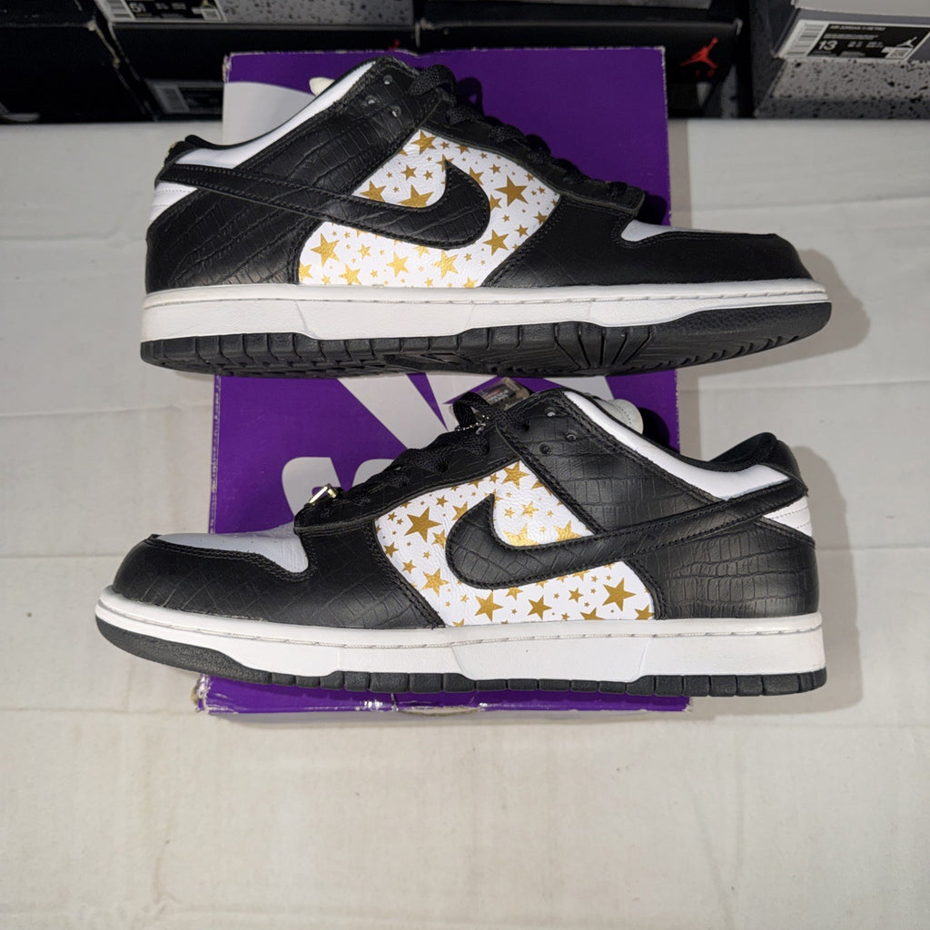 Size 10.5 - Nike SB Dunk Low Supreme Stars Black 2021