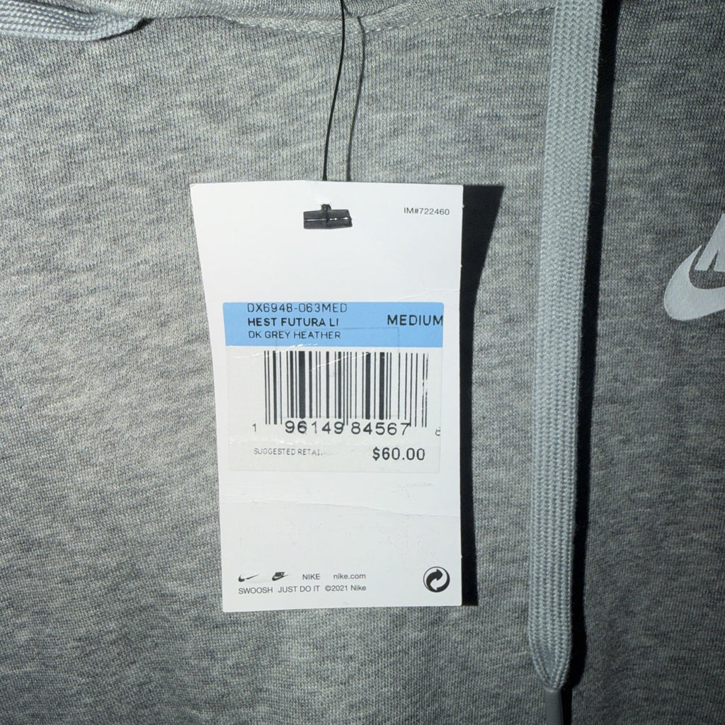 Nike Sweatshirt Dark Heather Grey Medium Kids DX6948-063 0143 & 0216