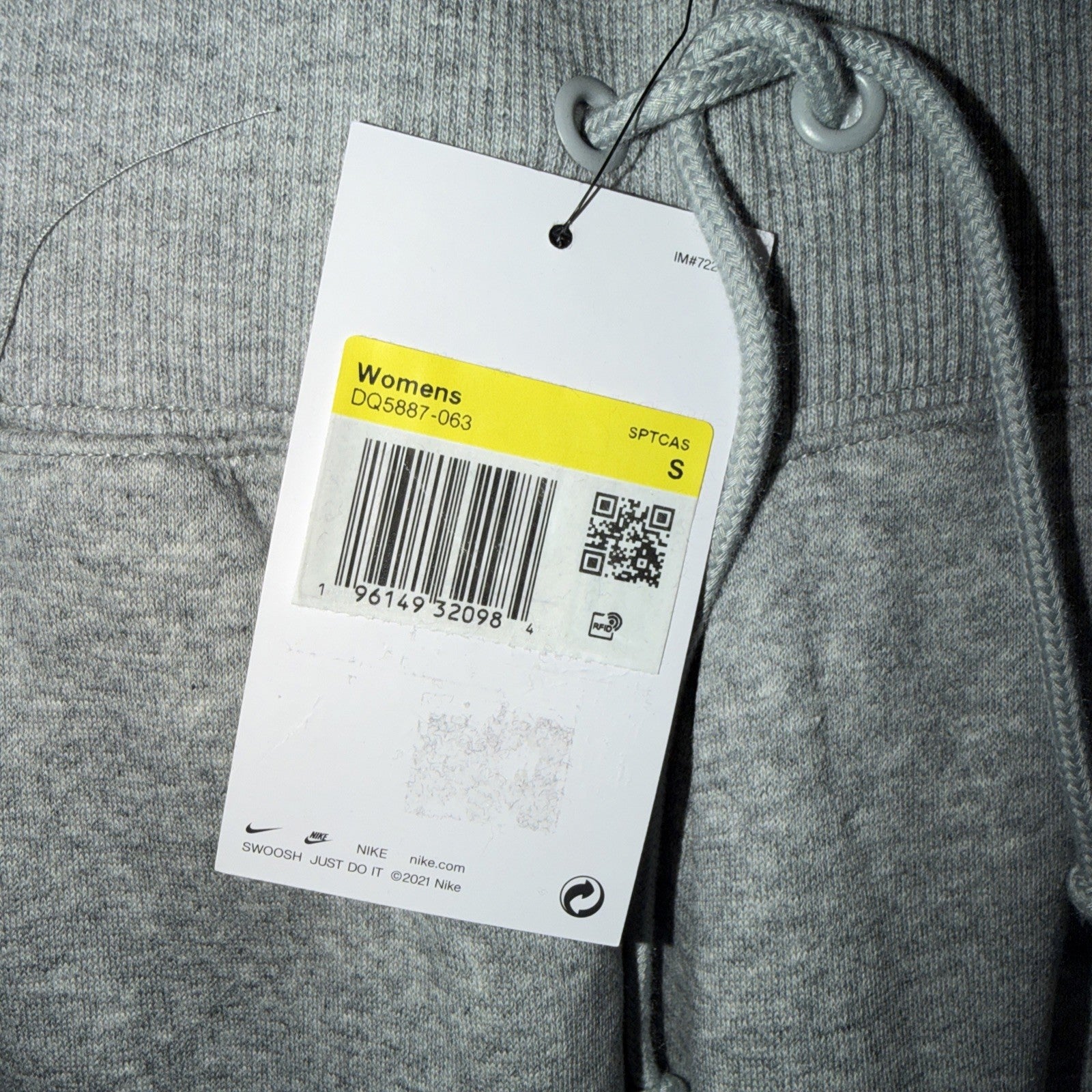 Nike Women's Sportswear Phoenix Fleece Joggers Small Heather Grey 0080-0081