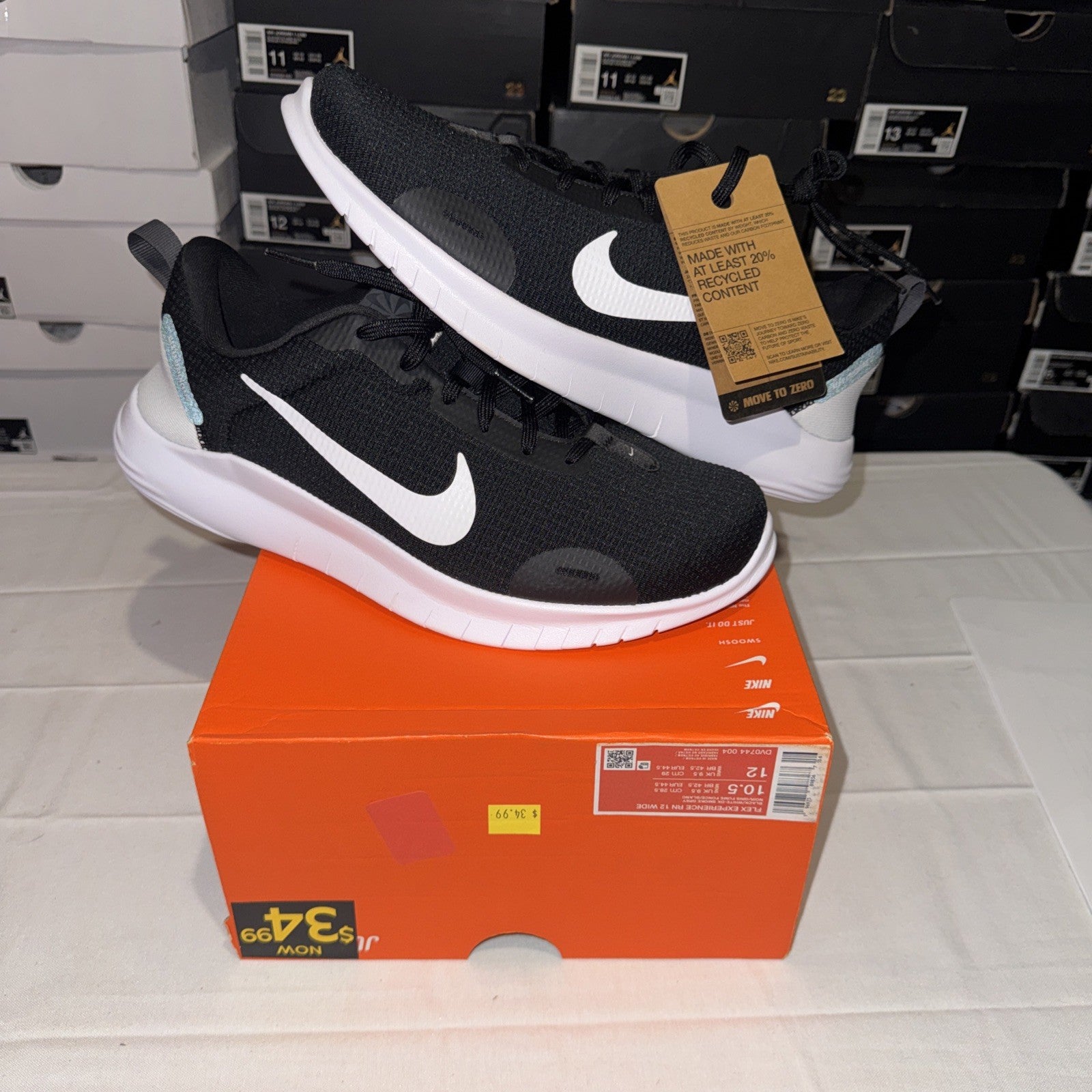 Nike Flex Experience RN 12 Men's Sneakers Size 10.5 W DV0744-004