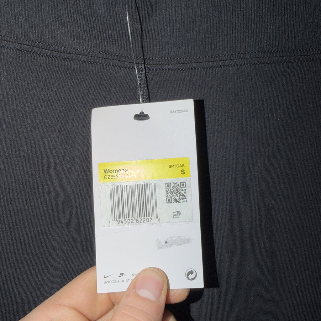 Nike Womens Small Black Classic Mid Rise 7/8 Length Compression Leggings 0185