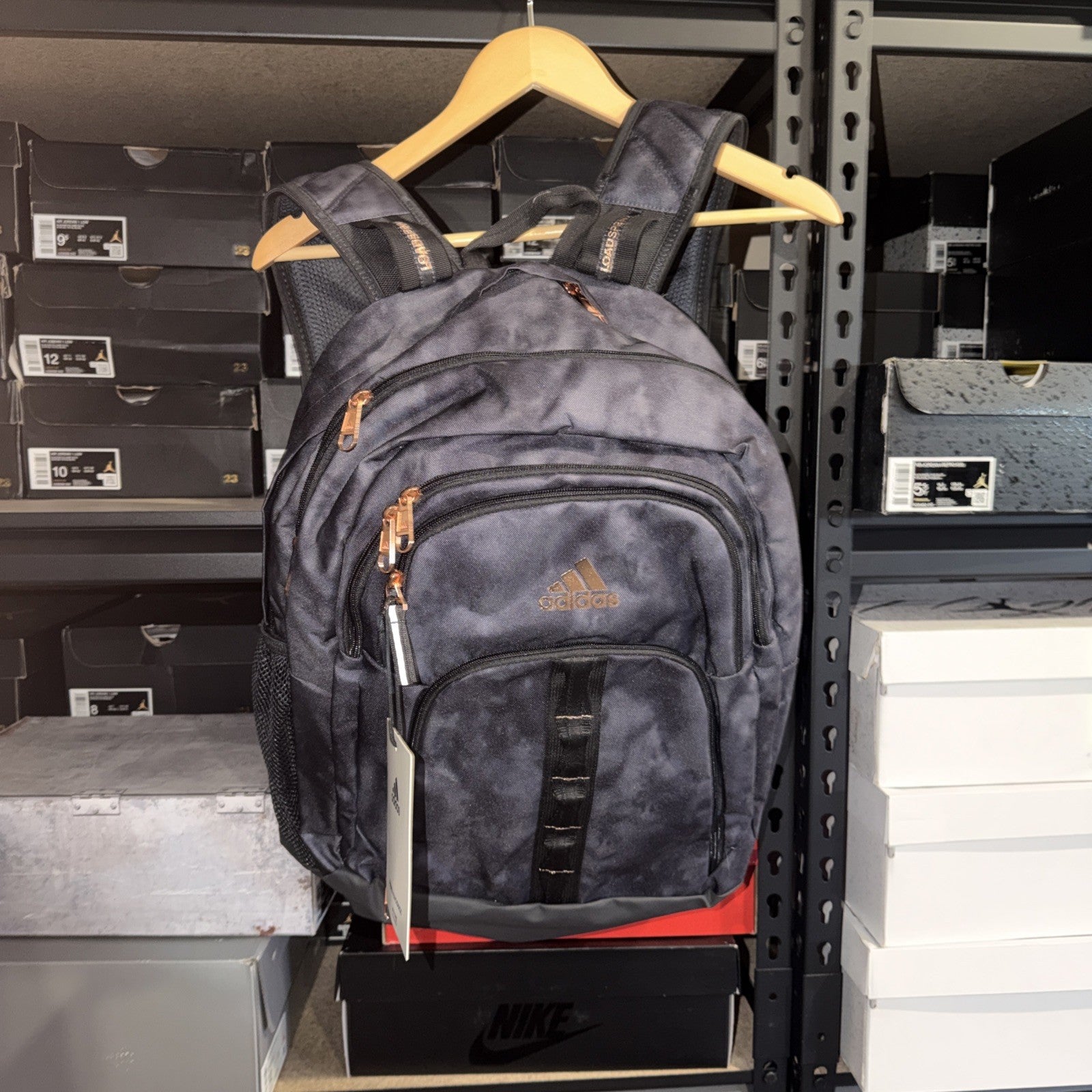 New Adidas PRIME 6 Black/ Gold Unisex Loadspring BACKPACK rrp