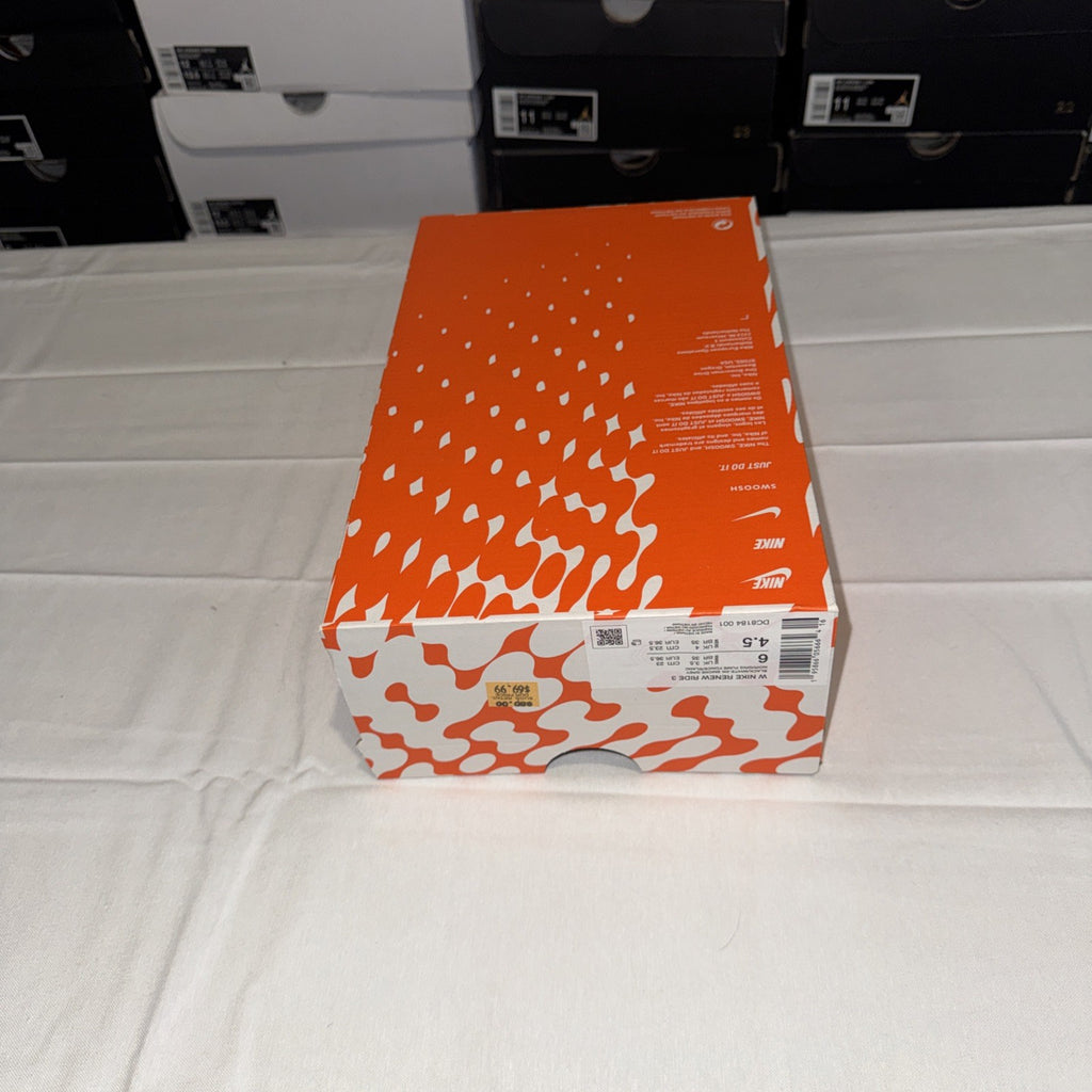 Nike Renew Ride 3 Women's Running Shoes, Size 6, Black/White, DC8184-001