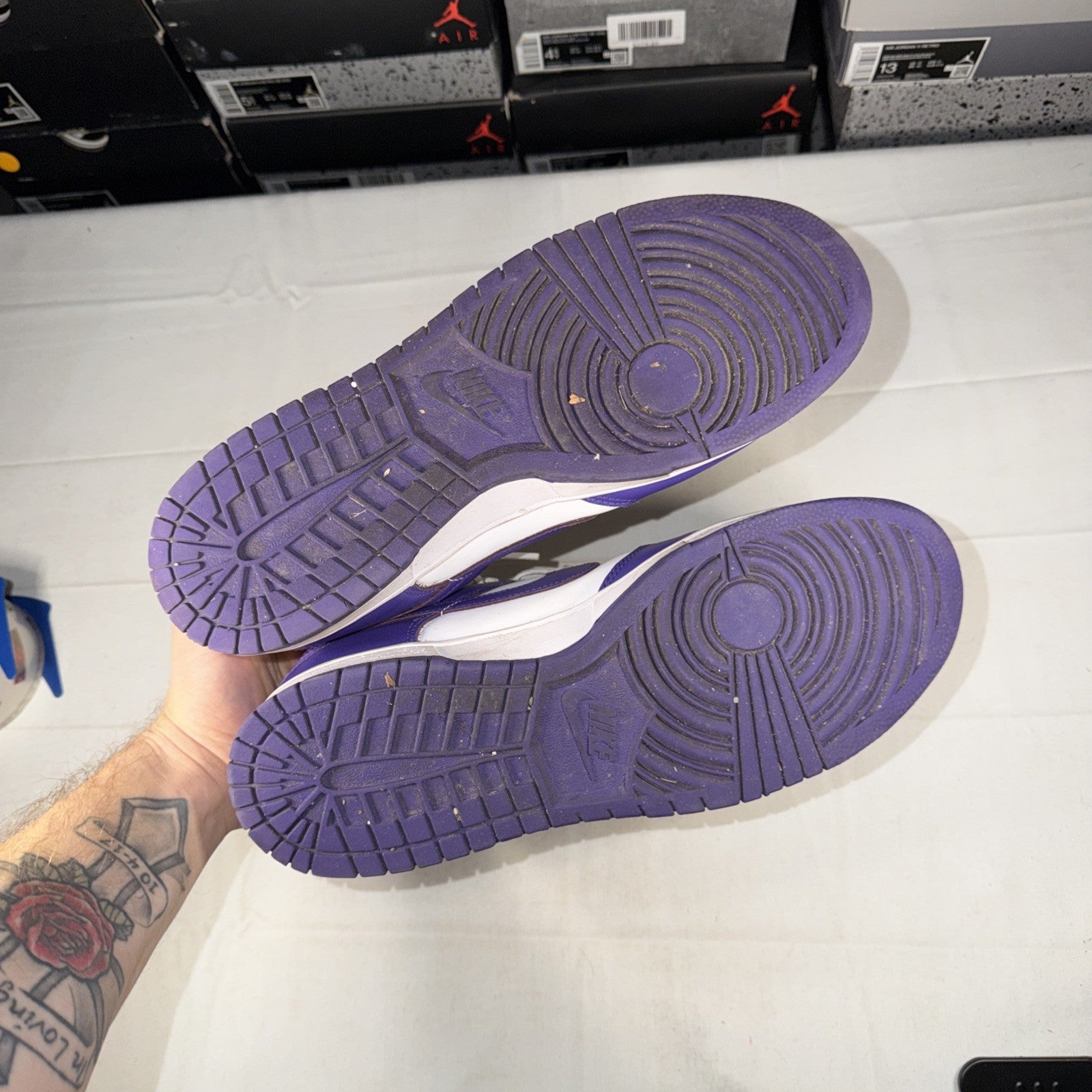 Nike Dunk Low Purple/White Size 13 DD1391-104