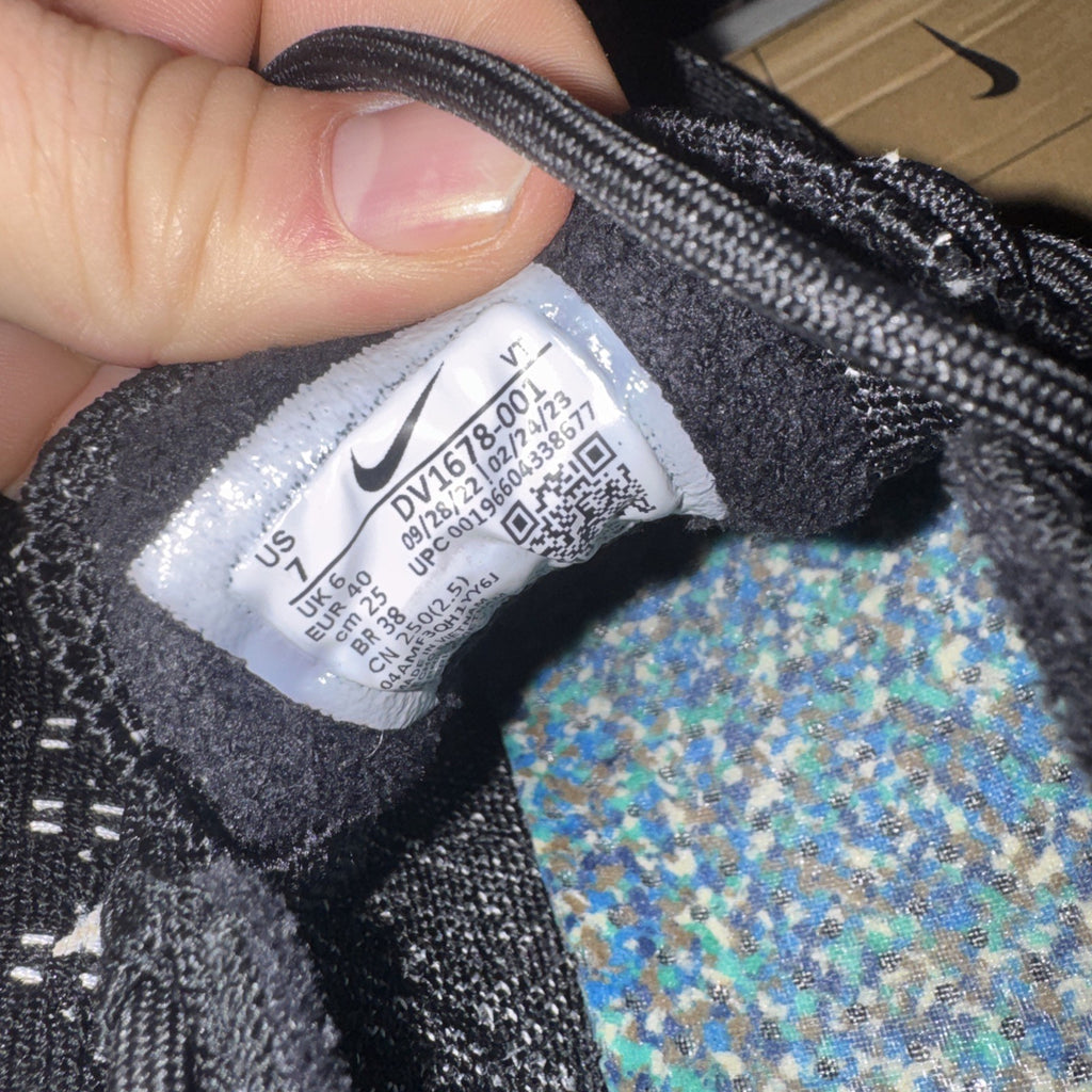 Nike Air VaporMax 2023 Men's Sneakers Black/White, Flyknit, DV1678 001 Size 7