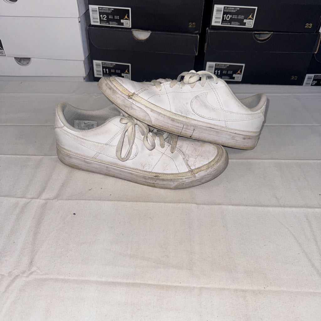 Size 6.5 (GS) - Nike Court Legacy Low Triple White