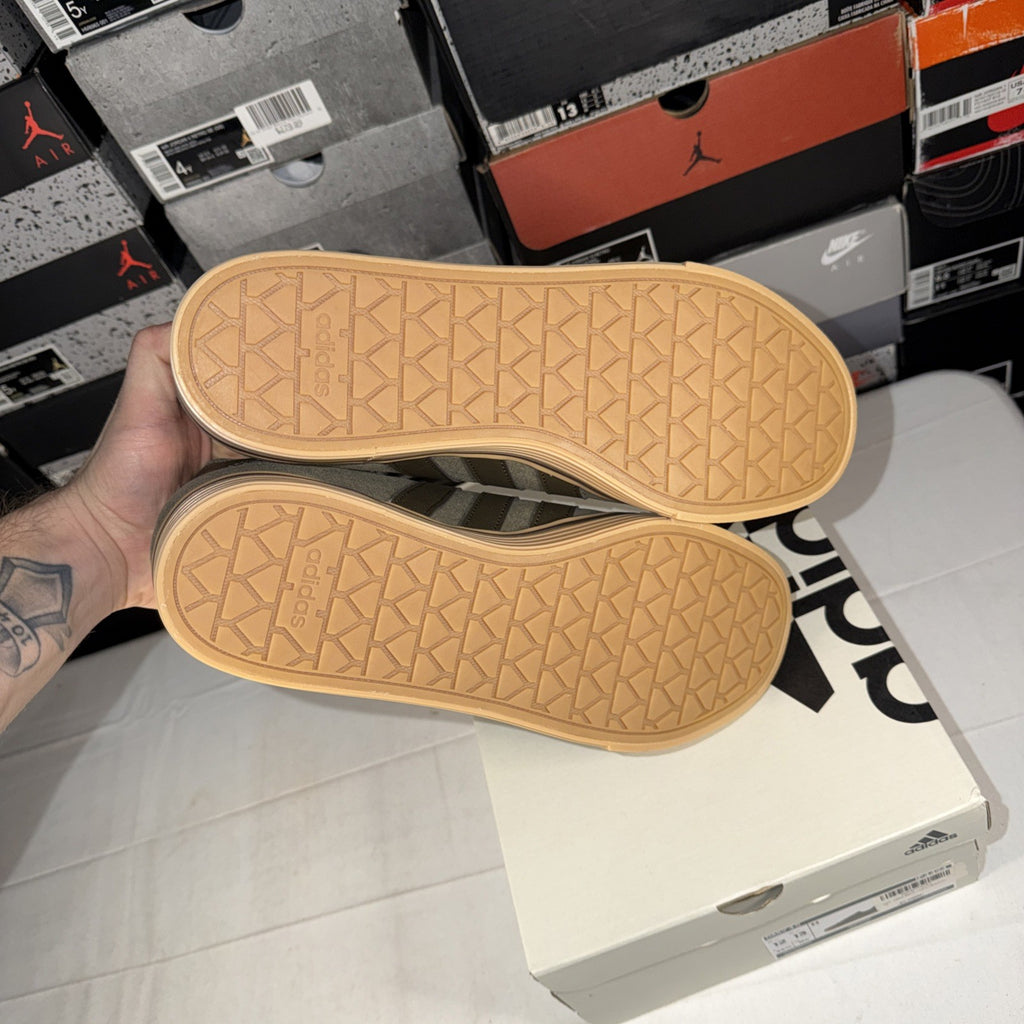 adidas Daily 4.0 Skateboarding Shoes Olive Green, Gum, Size 12 US IF4494