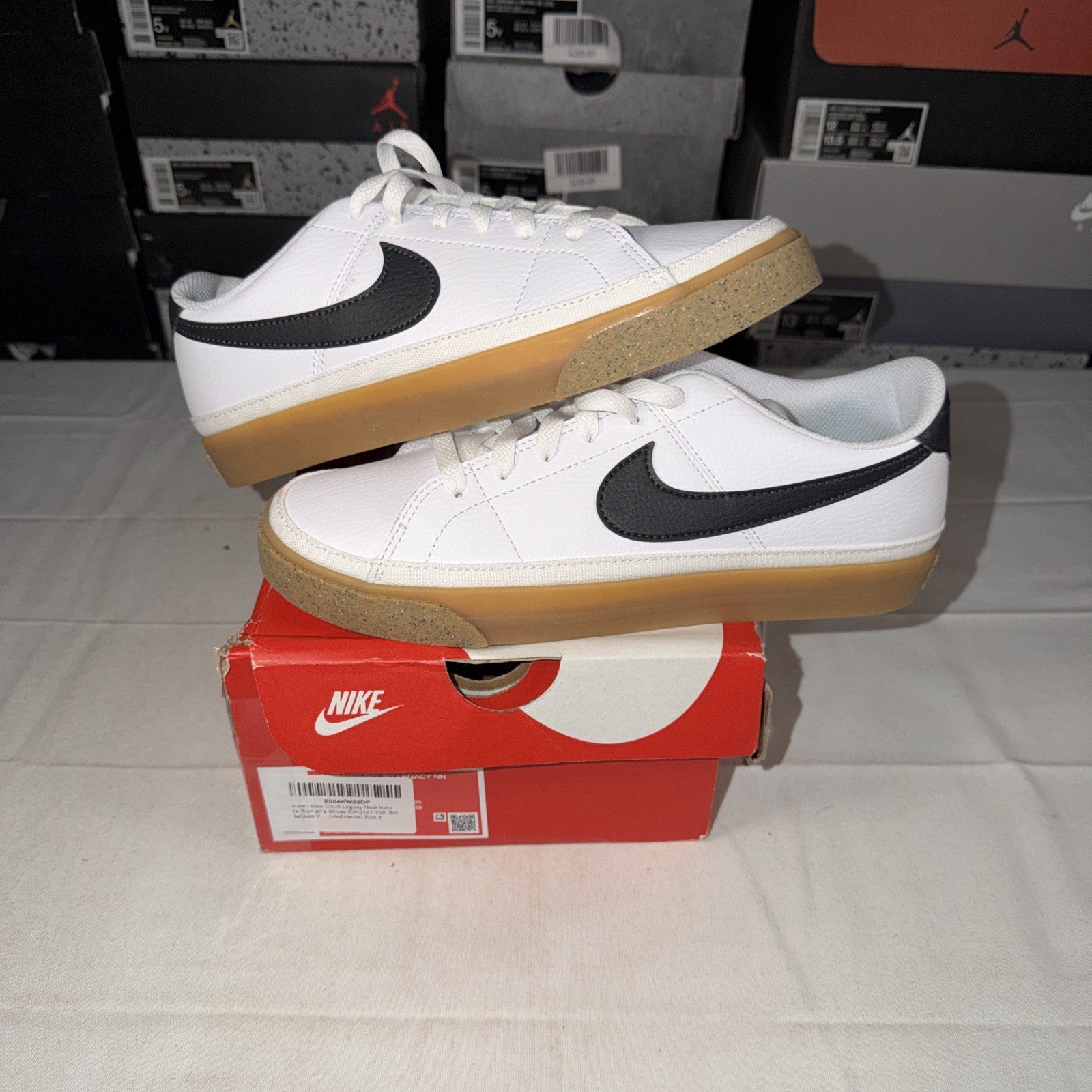 Nike Court Legacy Women's Sneakers White/Anthracite, Size 8, DH3161 109