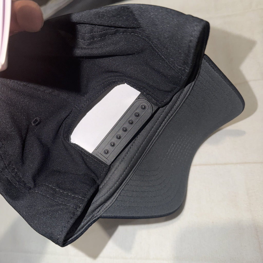 Nike Dri-FIT  Club Cap Snapback Adjustable Hat Black Size S/M NWT 0048-0049