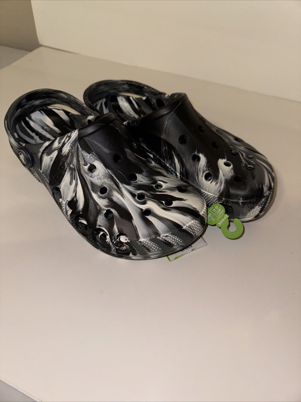 9M/11W Crocs Men's and Women's Shoes Baya Marbled Tie Dye Clogs, Water Shoes