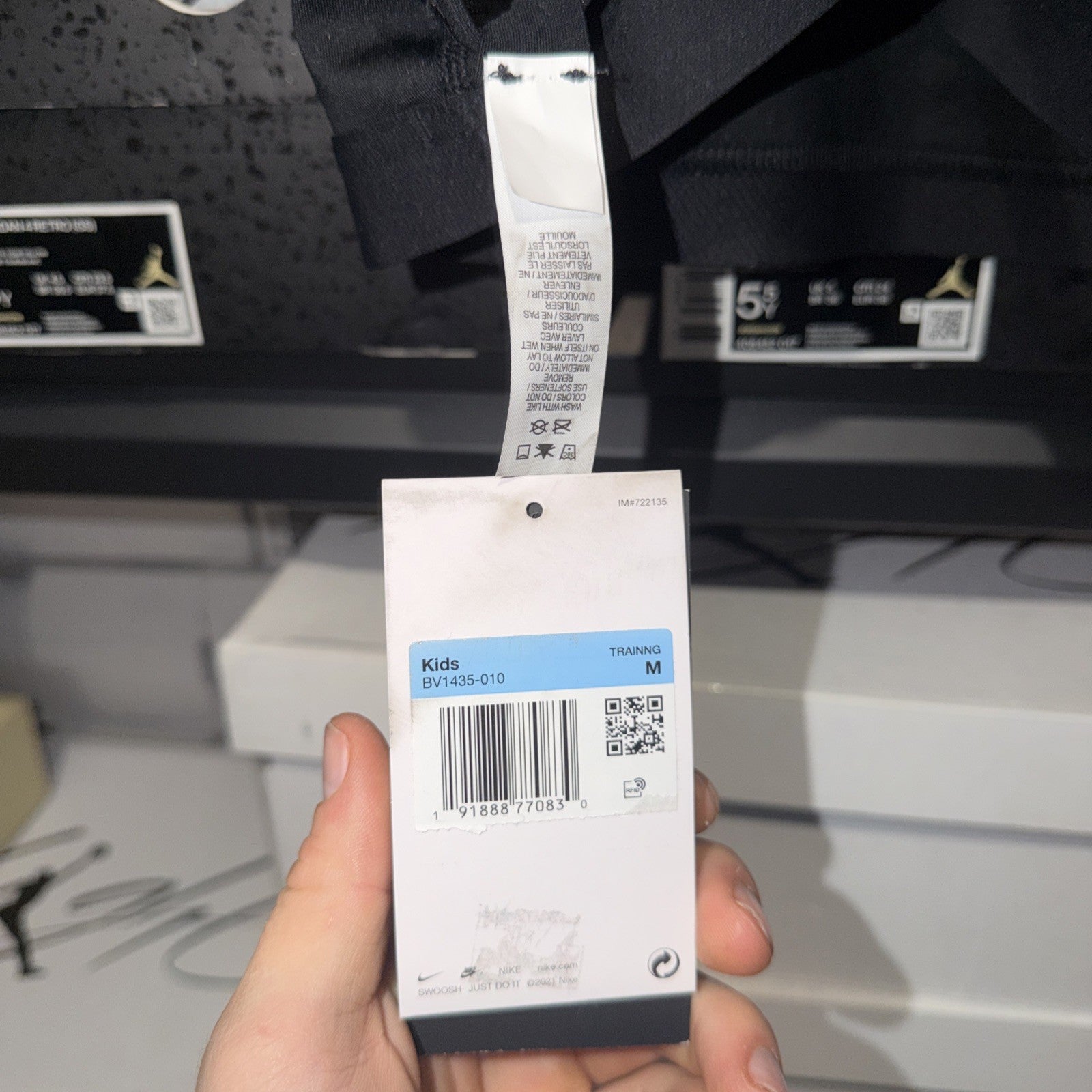 Nike 253183 Girls' Pro Solid Sports Bra Underwear Black Size M 0274