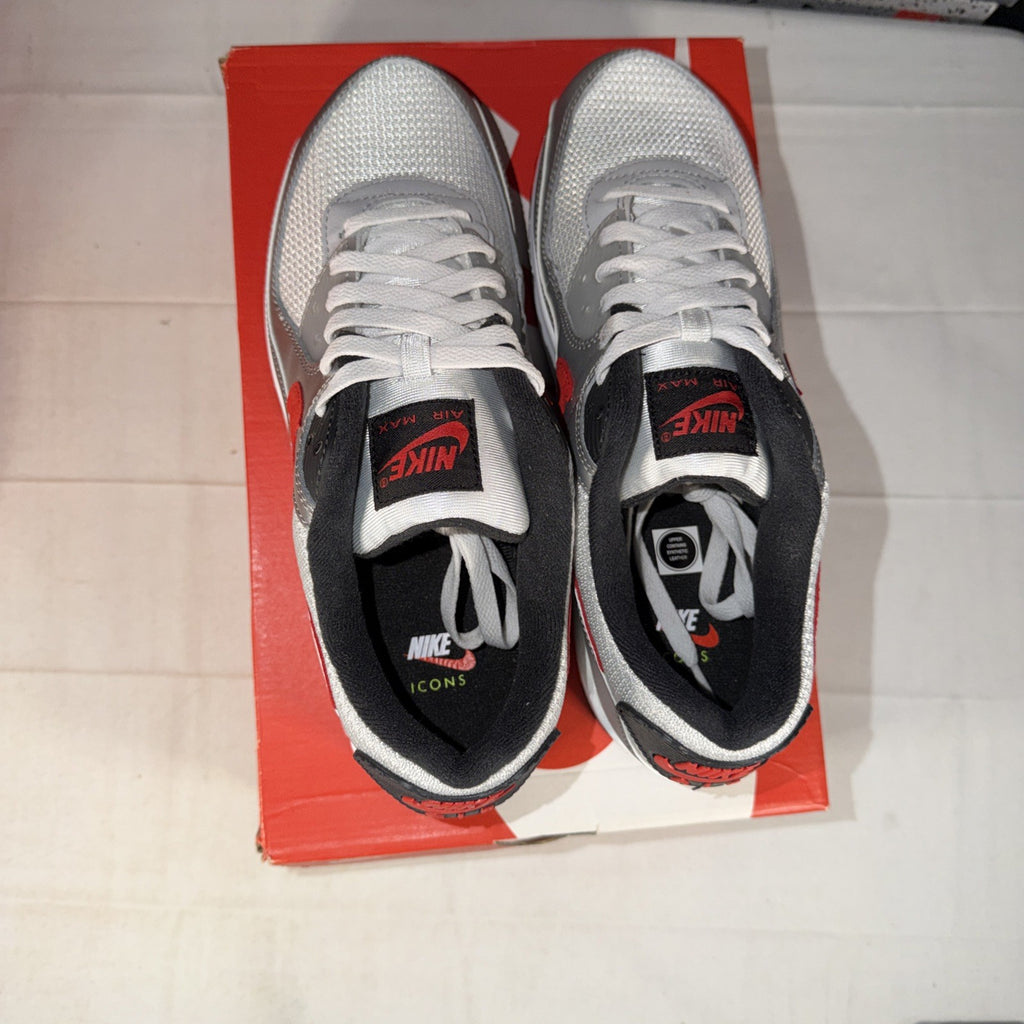 Nike Air Max 90 Photon Dust University Red/Silver Size 10 DX4233-001