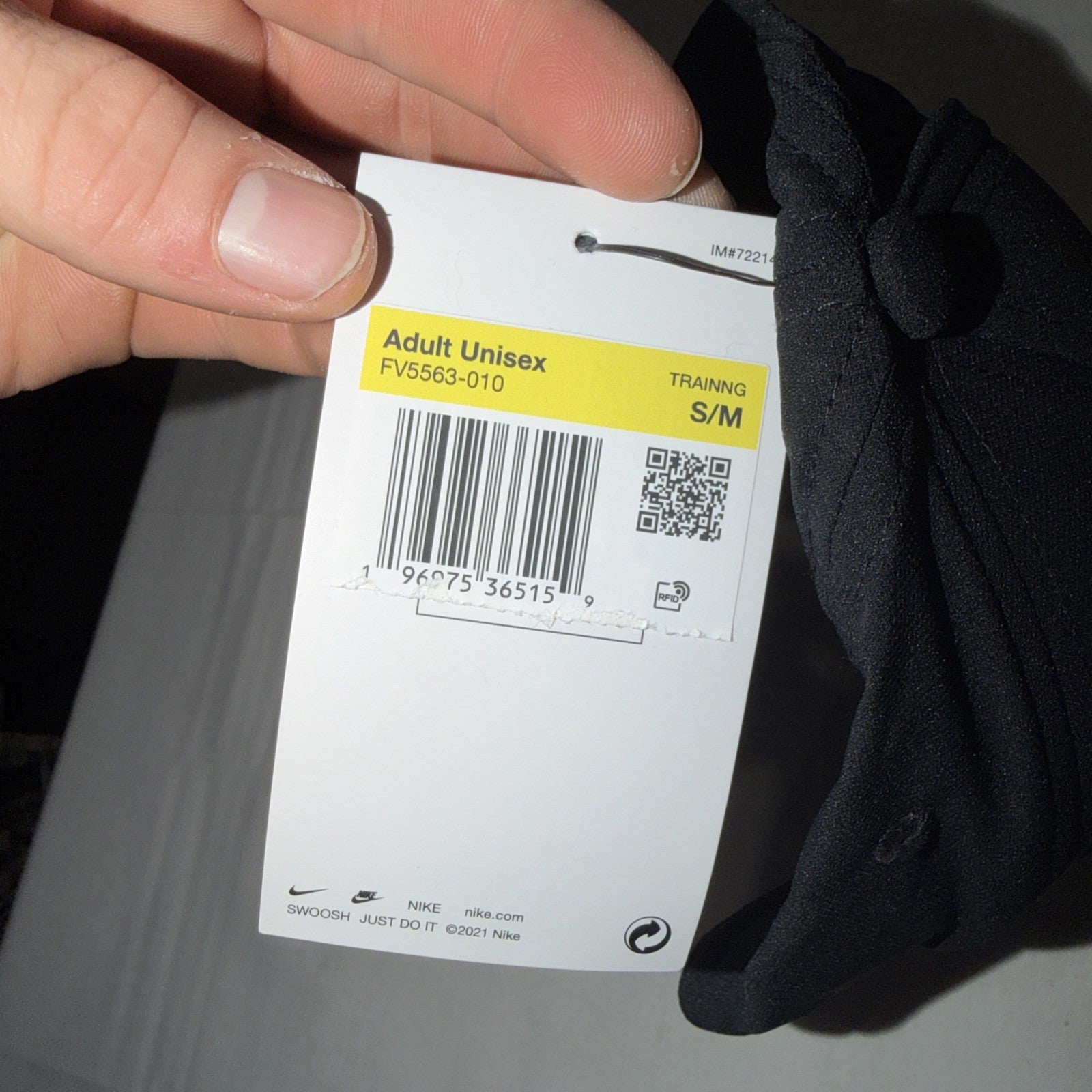 Nike Dri-FIT  Club Cap Snapback Adjustable Hat Black Size S/M NWT 0048-0049