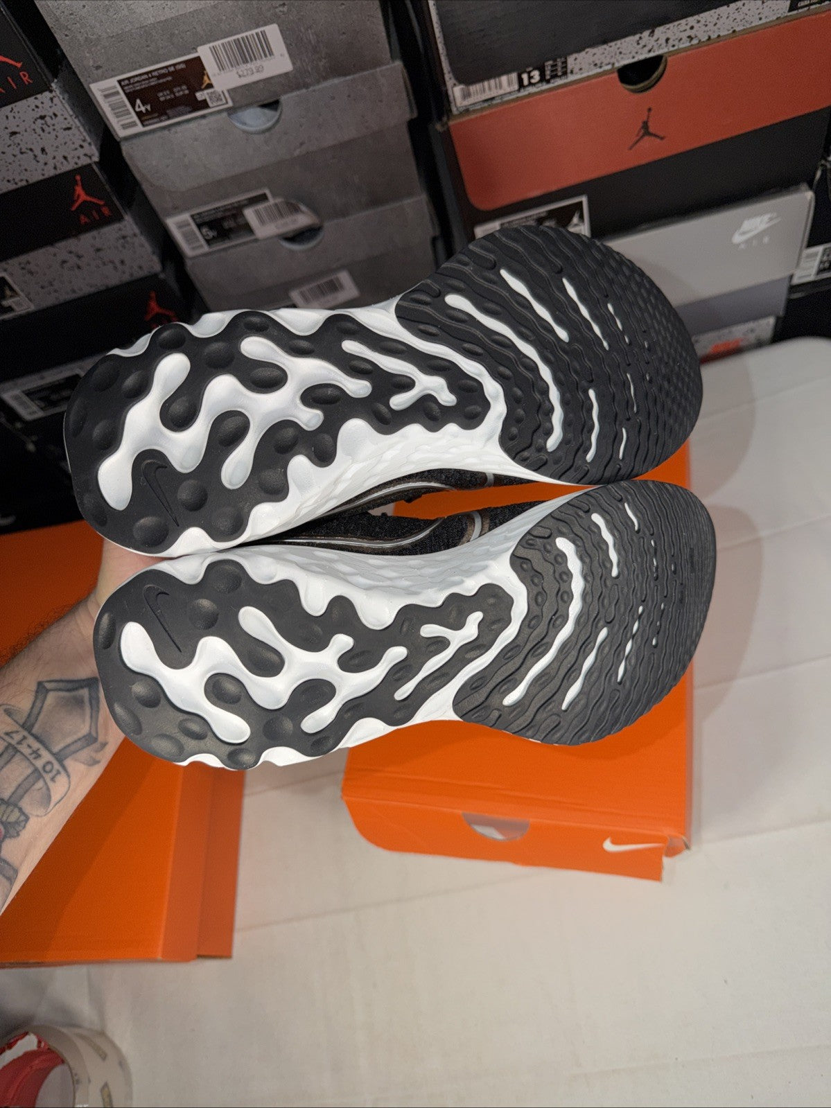 WMNS React Infinity Run Flyknit 3 Black Metallic Copper DD3024-009, Size 7.5