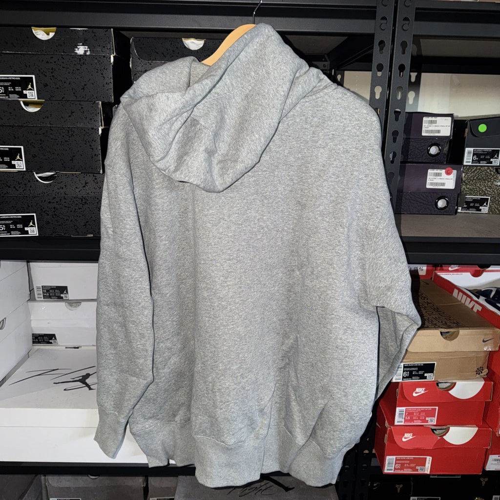 Nike Sportswear Gray Fleece Womens Oversized Pullover Hoodie Sz Large 0132