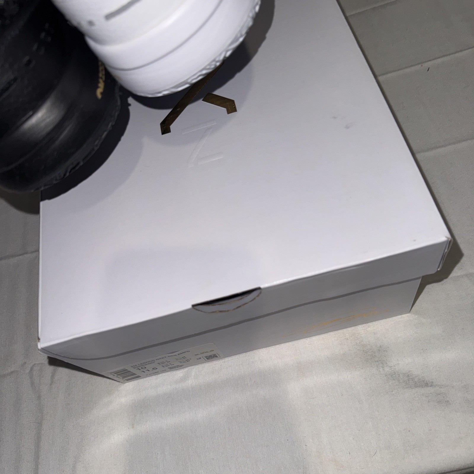 Nike Zoom LeBron NXXT Gen AMPD Equity White-Gold-Black, Size 10, FJ1566-103