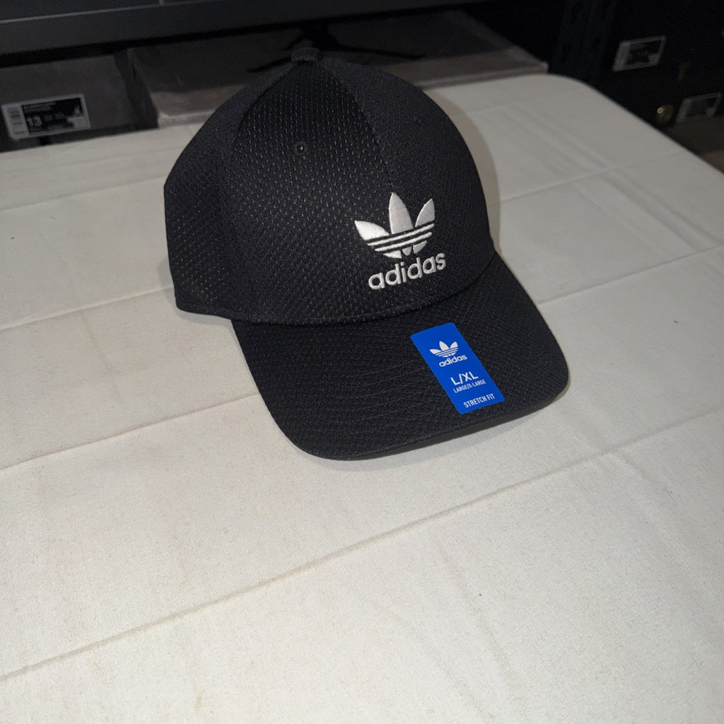 ADIDAS Men's Zig Stretch Fit Baseball Golf Cap Hat Black Size L/XL 0250-0254