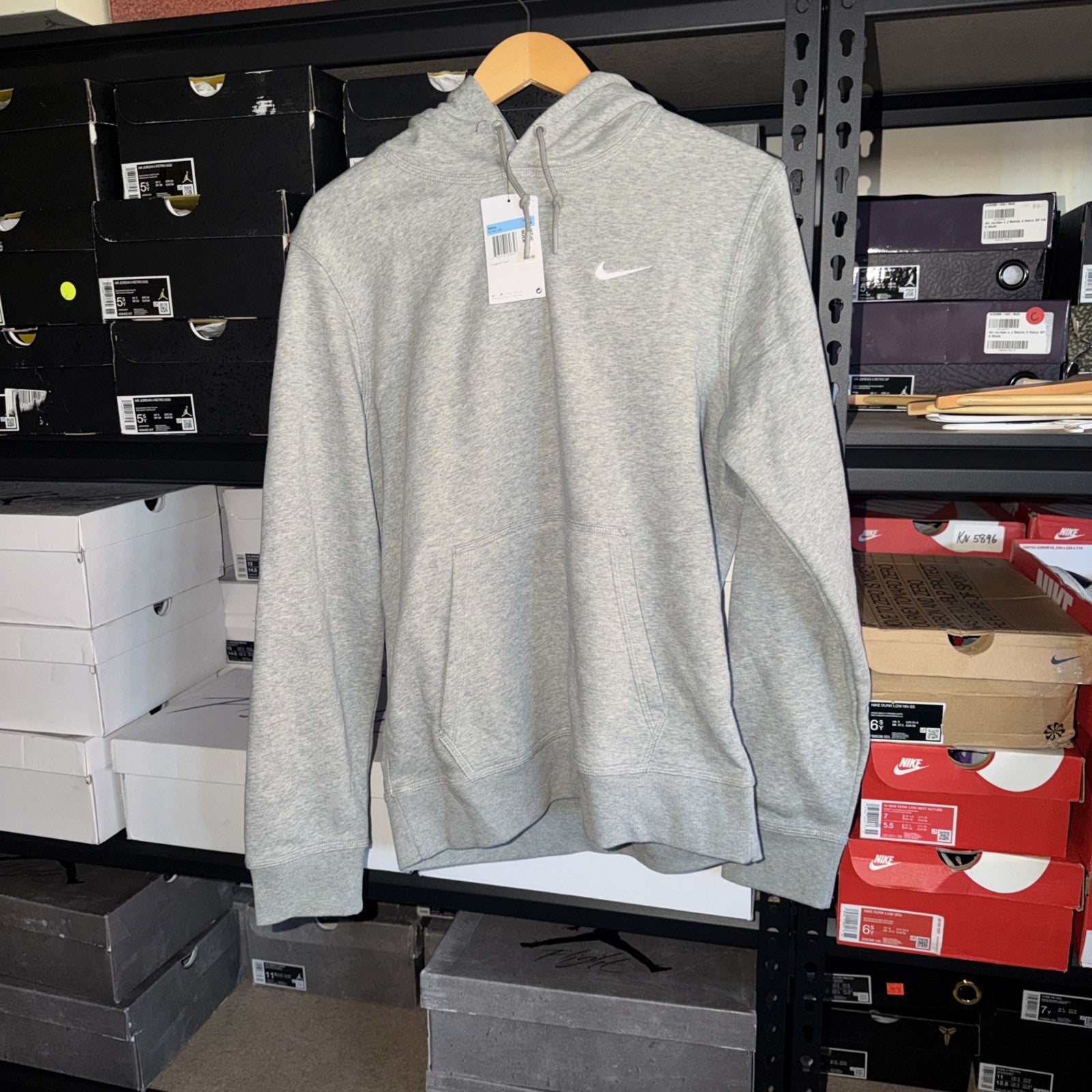 Nike Sportswear Club Fleece Pullover Hoodie, Black Size L 0119-0122