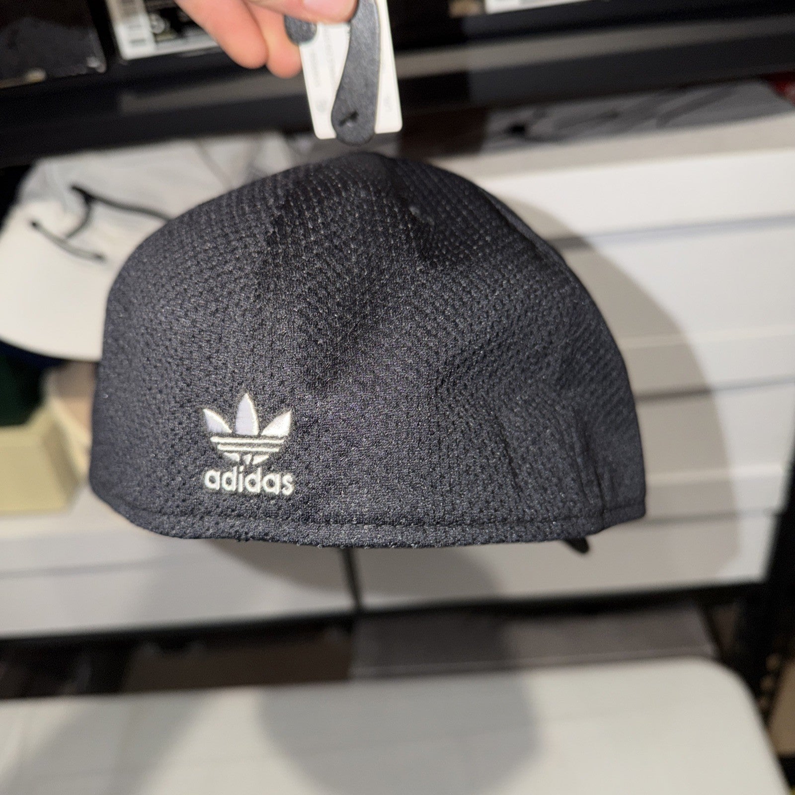 ADIDAS Men's Zig Stretch Fit Baseball Golf Cap Hat Black Size L/XL 0250-0254