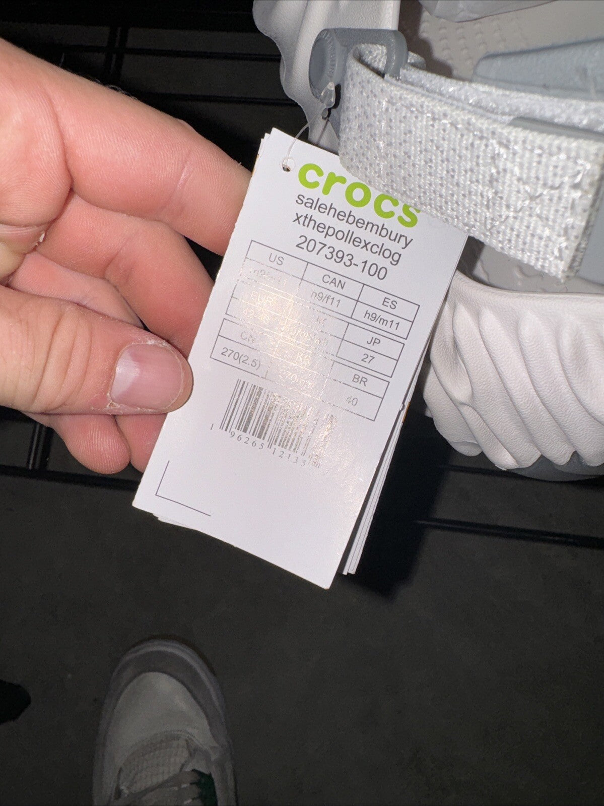 Size 9M/10.5W salehe bembury x pollex clog pearl white Friends & Family