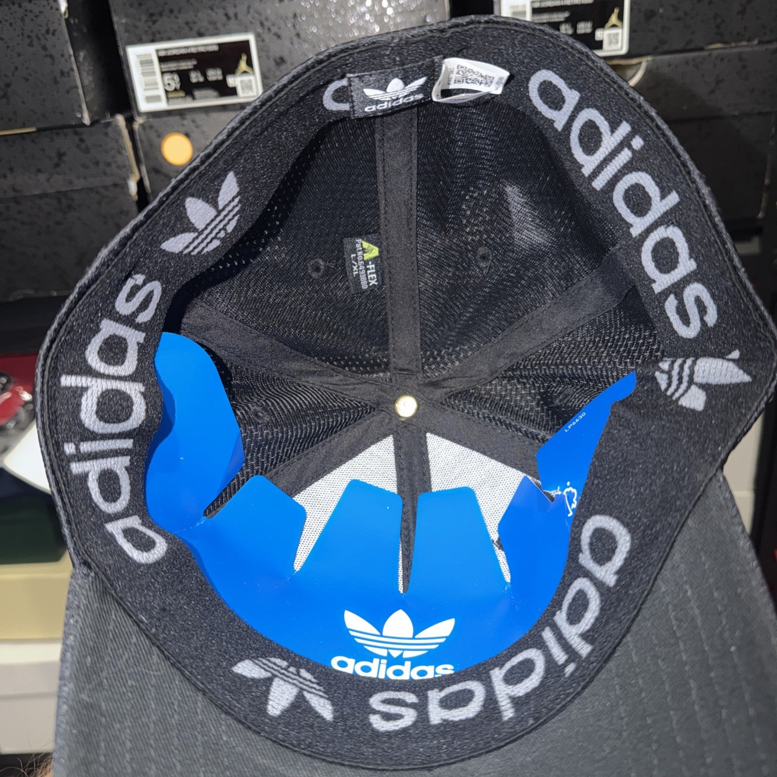 ADIDAS Men's Zig Stretch Fit Baseball Golf Cap Hat Black Size L/XL 0250-0254