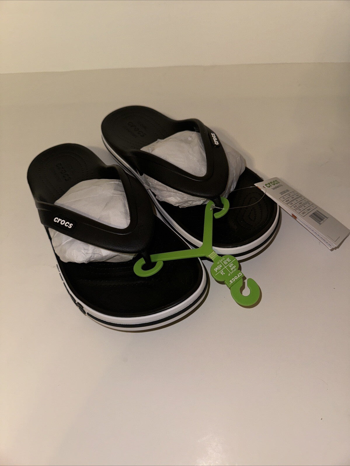 Size 6 Mens 8 Womens Crocs Sandals Bayaband Flip Flops, Waterproof Shower Shoes