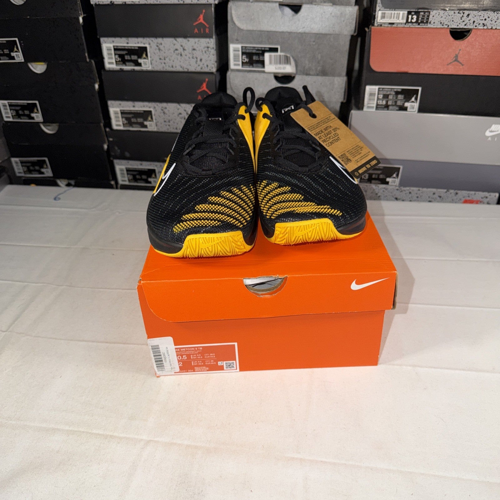 Nike Men's Metcon 9 Sneaker Trainer Size 10.5, Black/Hype, FD5431 004