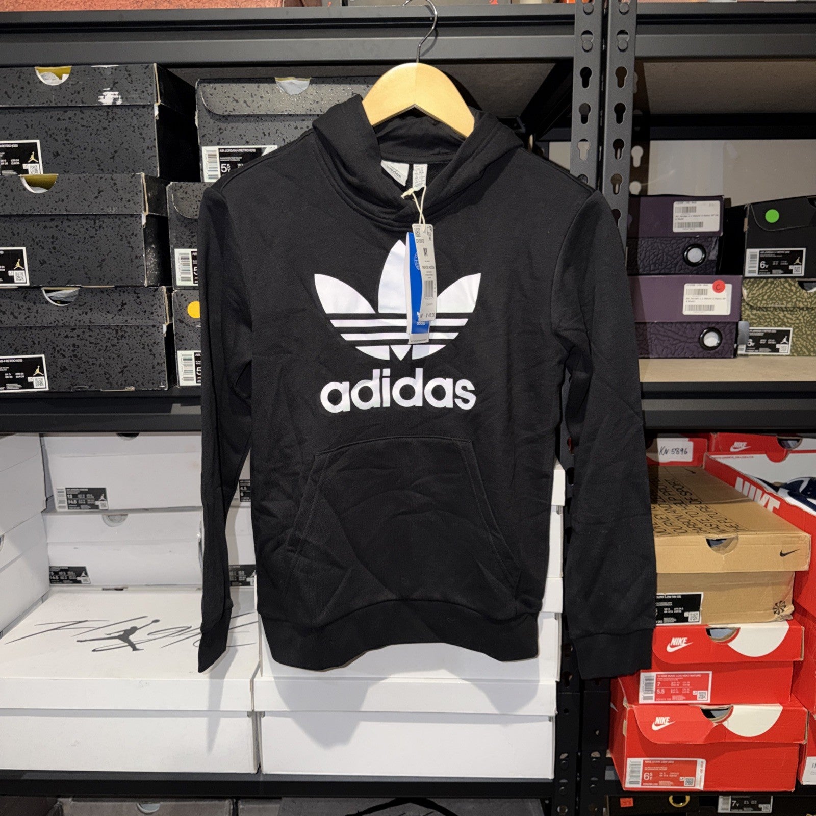 adidas Originals Kid's Trefoil Hoodie Medium - Black (DV2870) 0151-0174