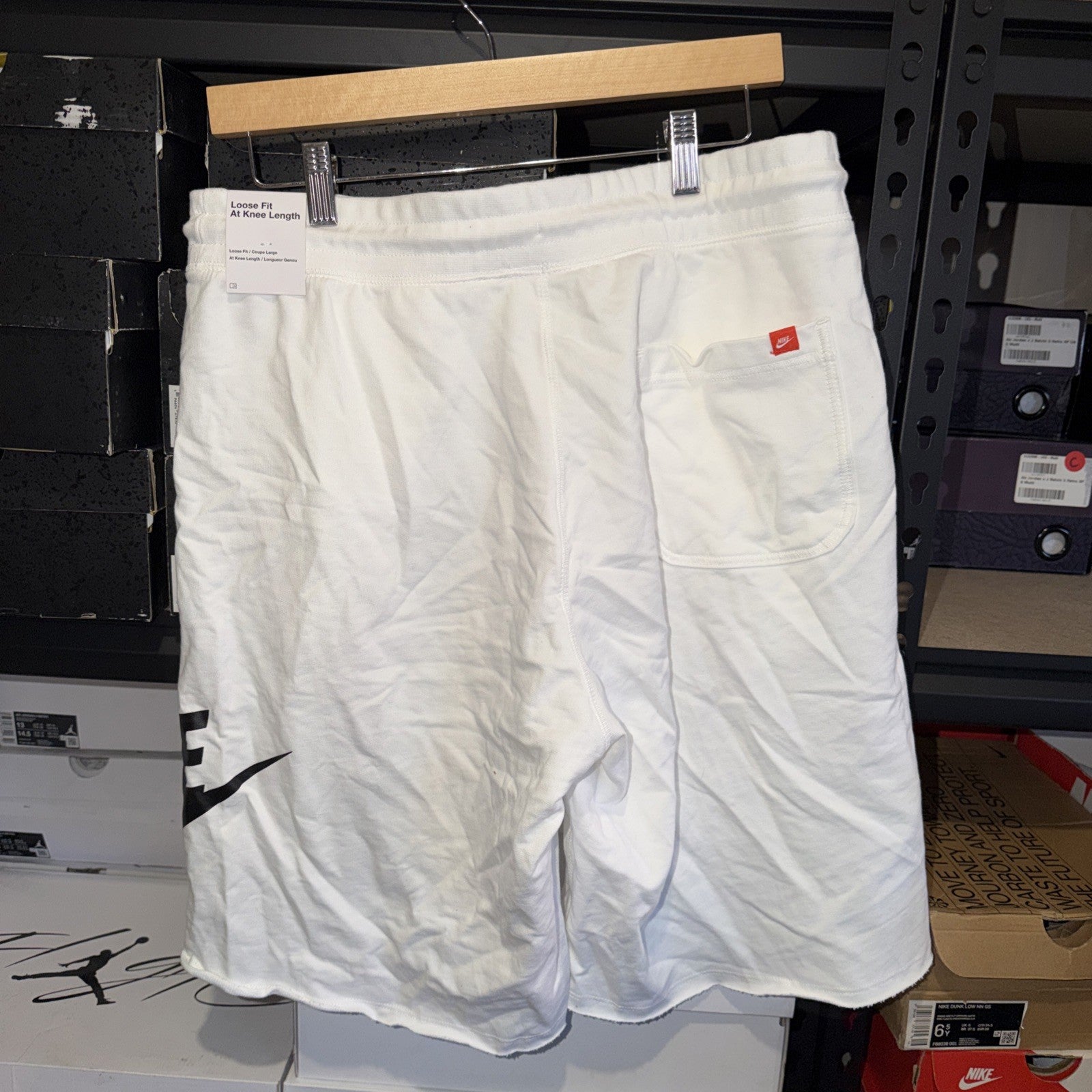 Nike Shorts White Black Large Mens 836277-100 0083