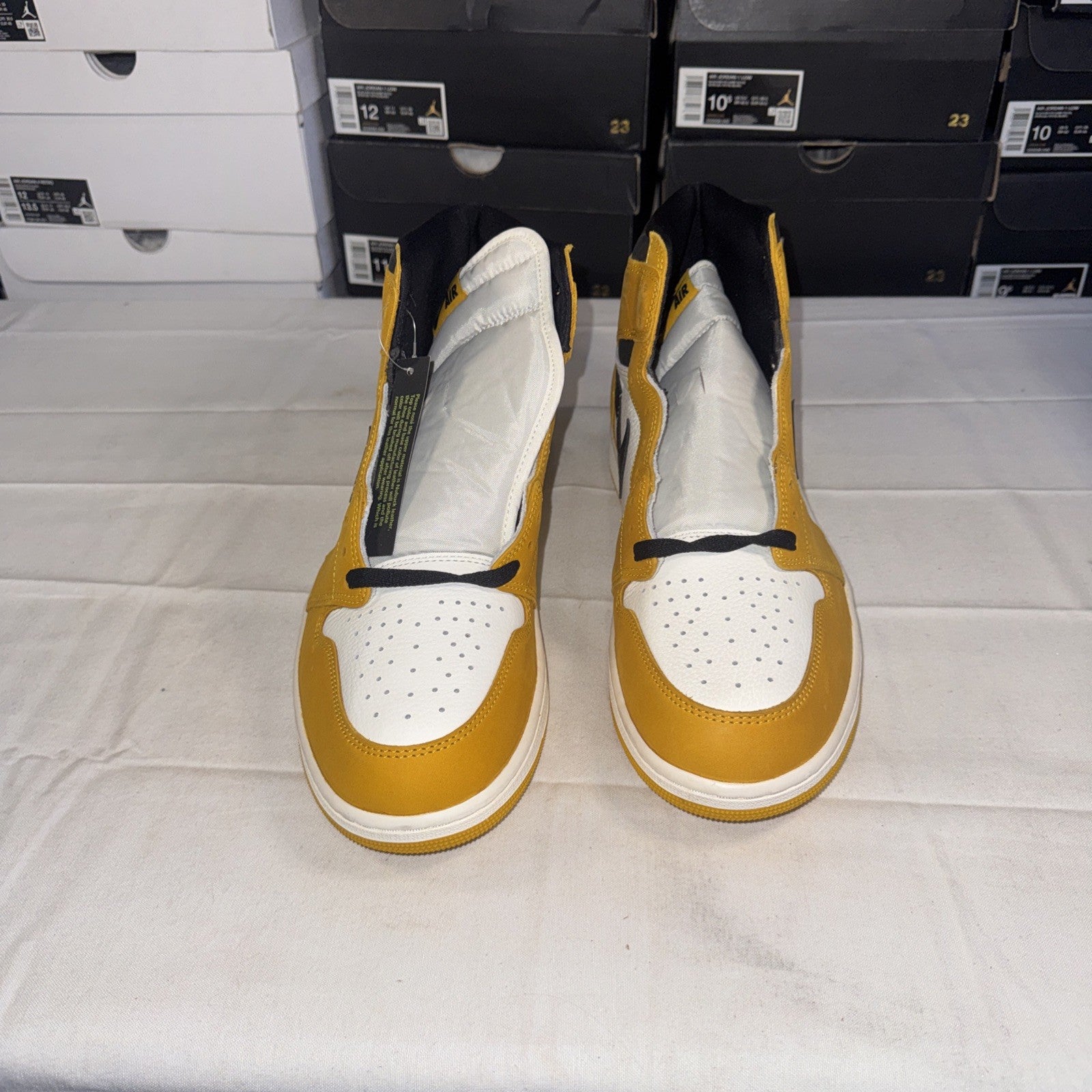 Jordan 1 Retro High Size 12.5 Yellow Ochre, DZ5485-701