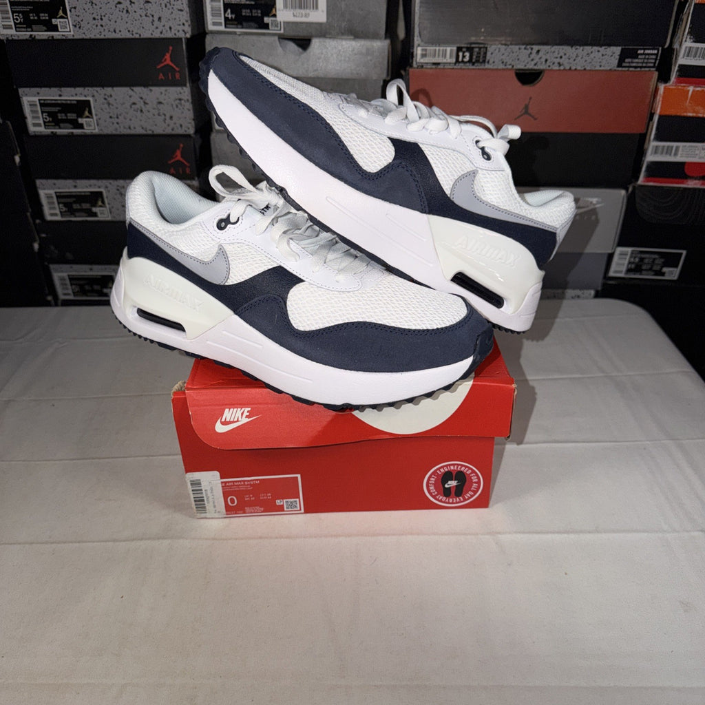 Nike Air Max SYSTM Men's Sneakers White/Grey/Obsidian, Size 10, DM9537-102