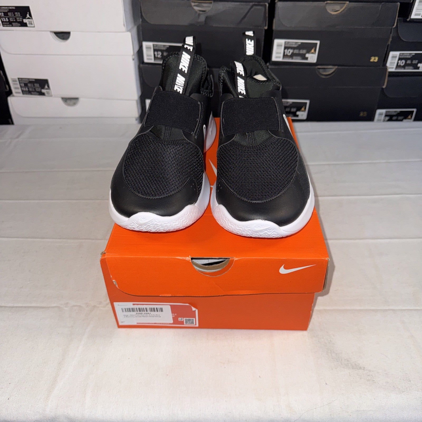 Nike Flex Runner 3 Kids' Running Shoes Black/White, Size 6.5Y, FN1294-005