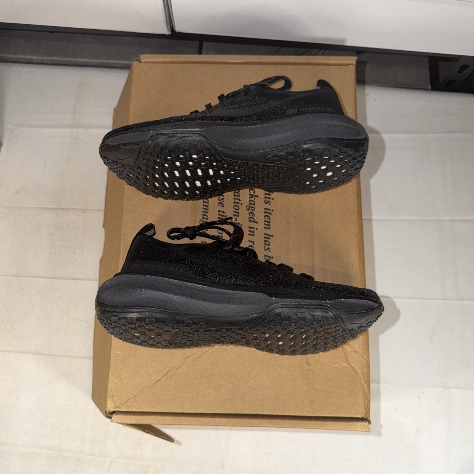 ZoomX Invincible Run FK 3 Women's Size 6.5 Black/Black-Anthracite DR2660-007