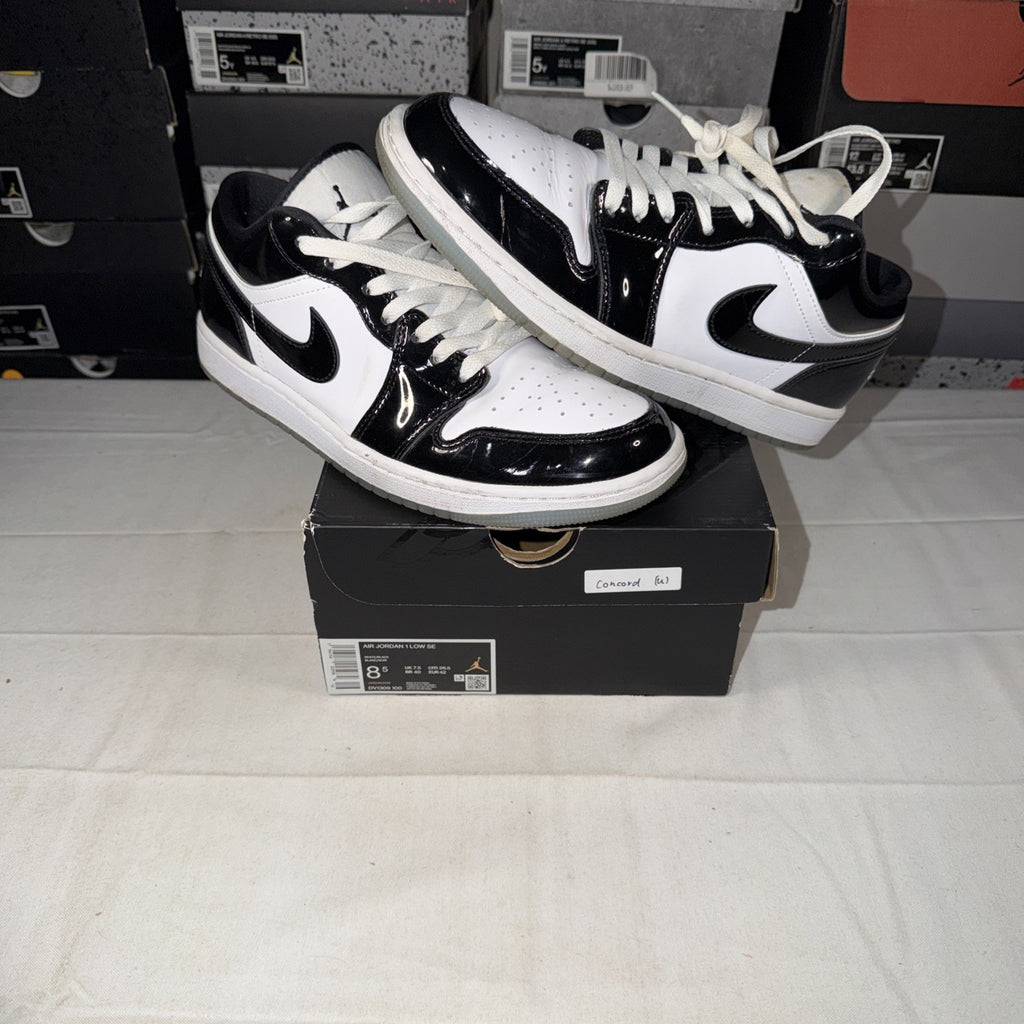 Size 8.5 Mens- Nike Air Jordan 1 Low SE Concord Men's Shoes - DV1309 100- No Box
