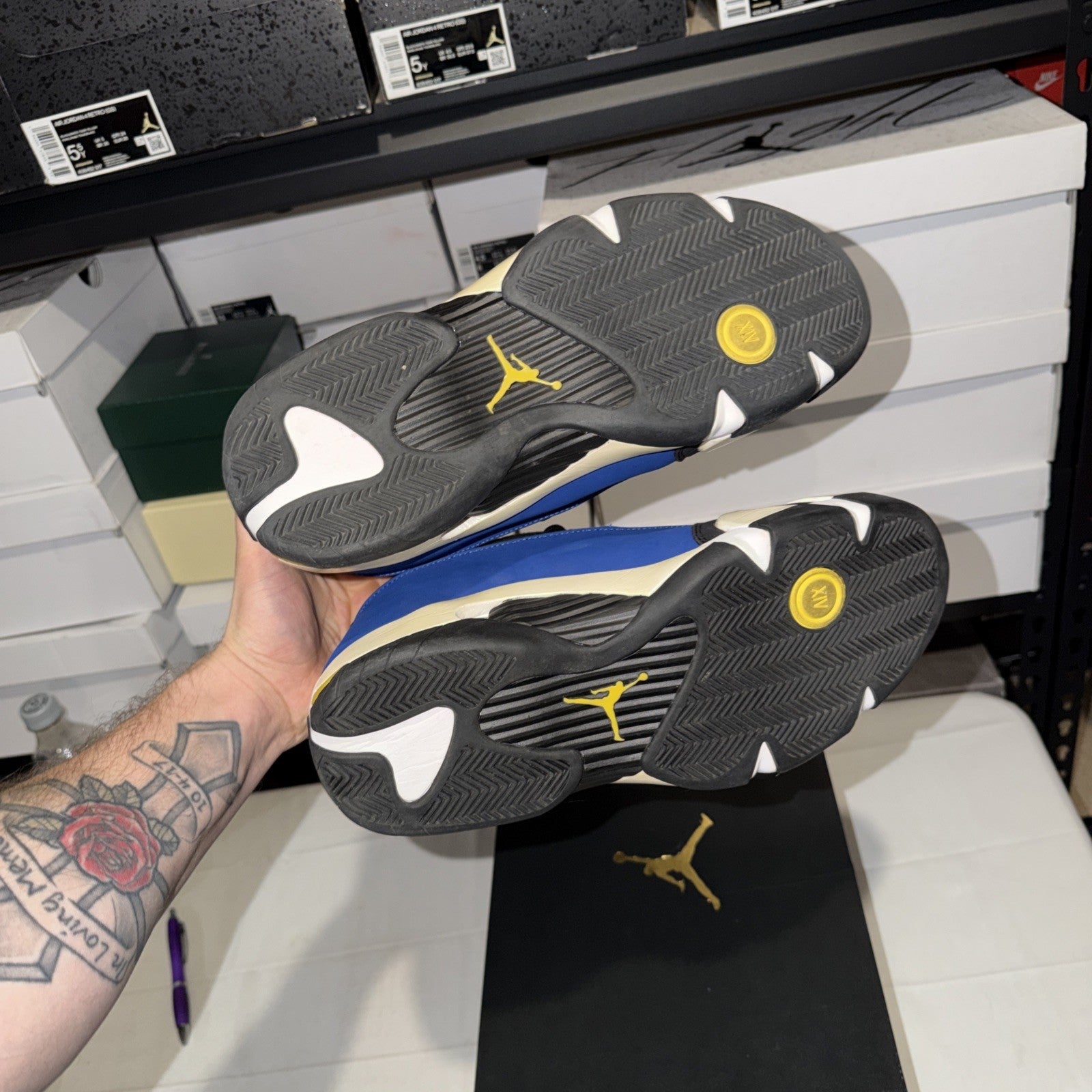 Size 11.5 - Air Jordan 14 Retro 2015 Low Laney