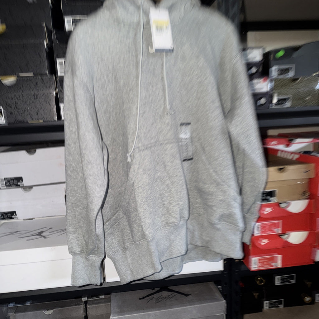 Nike Sportswear Gray Fleece Womens Oversized Pullover Hoodie Sz Small 0133-0134