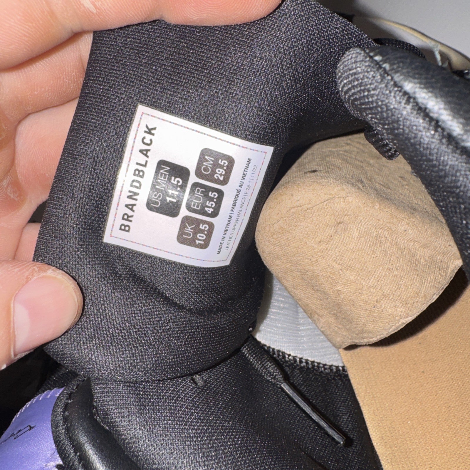 Villian Dirty M779BB BKGY Size 11.5