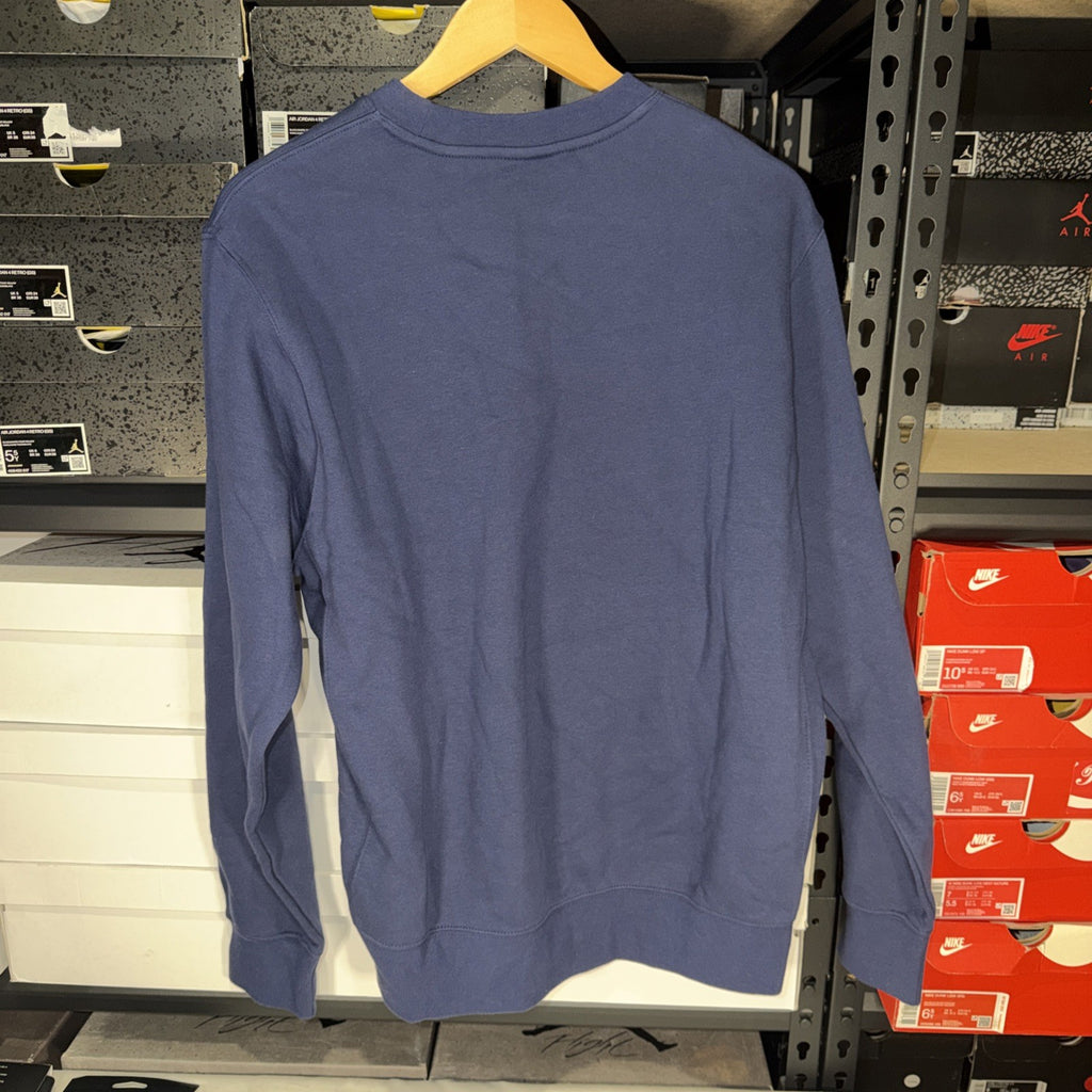 NIKE  Club Fleece Mens Crewneck Sweatshirt BV2662-410 M NAVY 0007-0009