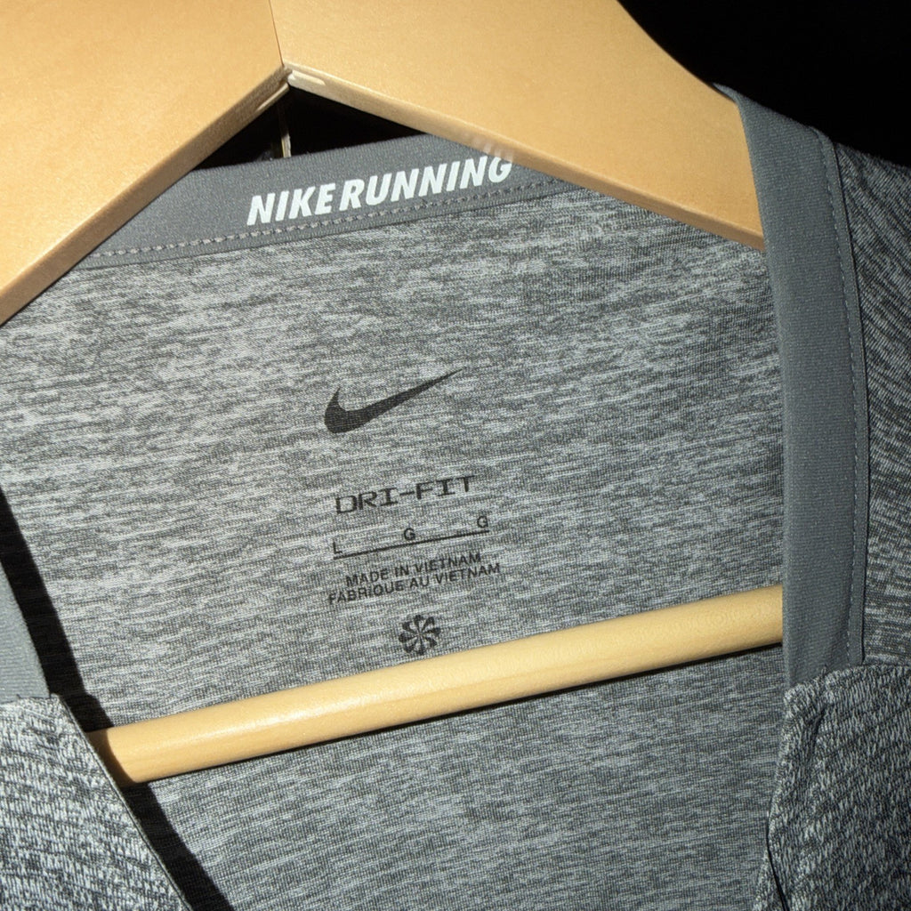 Nike Men's Dri-FIT Rise 365 Short Sleeve Running T-Shirt Gray 0109-0110