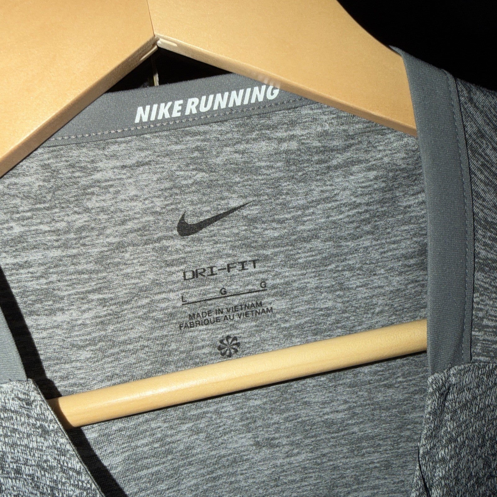 Nike Men's Dri-FIT Rise 365 Short Sleeve Running T-Shirt Gray 0109-0110