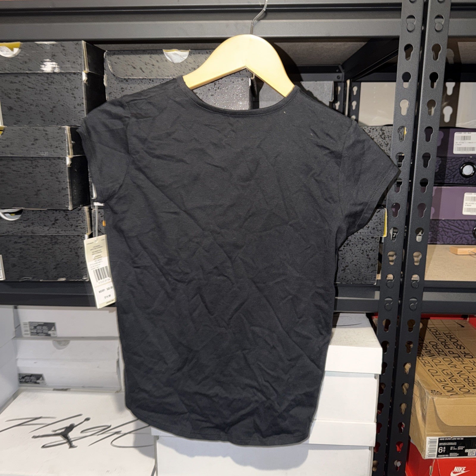 Girls Black Multi-Color Adidas Logo T-Shirt (10-12) NWT 0108 & 0284-0285