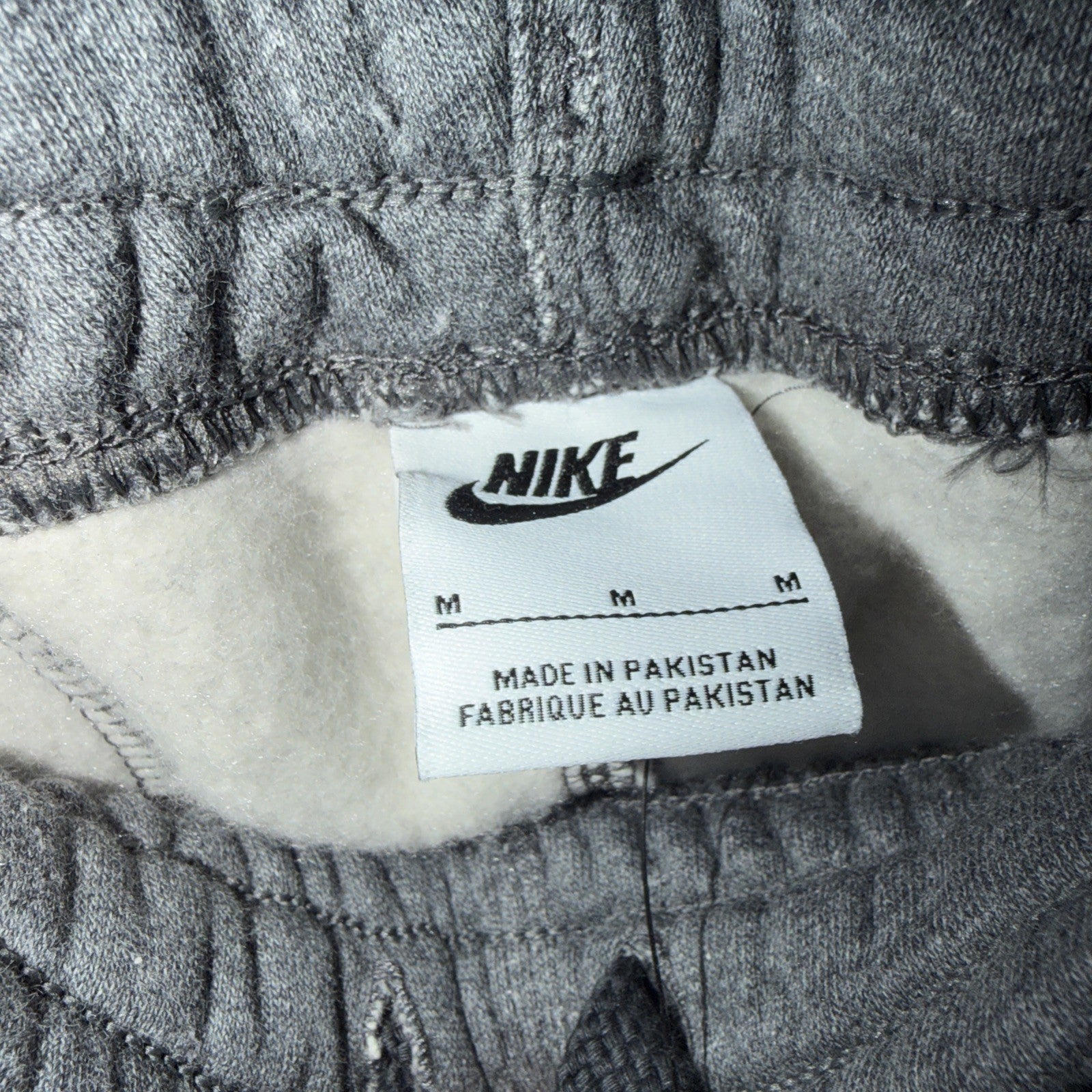 Nike Sweatpants Gray Sportswear Fleece Straight Wide Leg Men’s Medium 0086