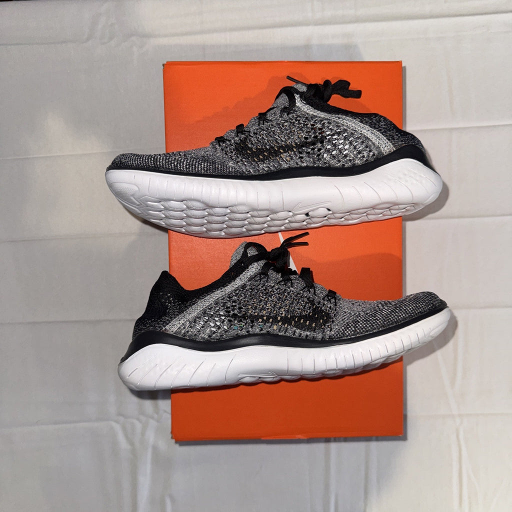 Size 8 - Nike Free RN Flyknit 2018 White Black W