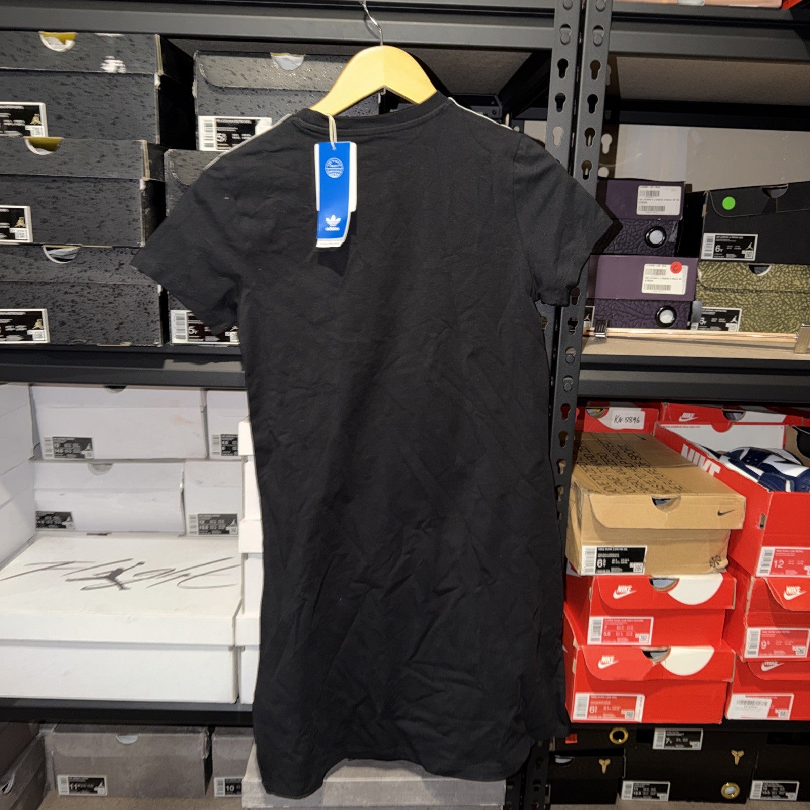 Adicolor Adidas Originals Dress Black White L FM5653 Trefoil 0178-0179