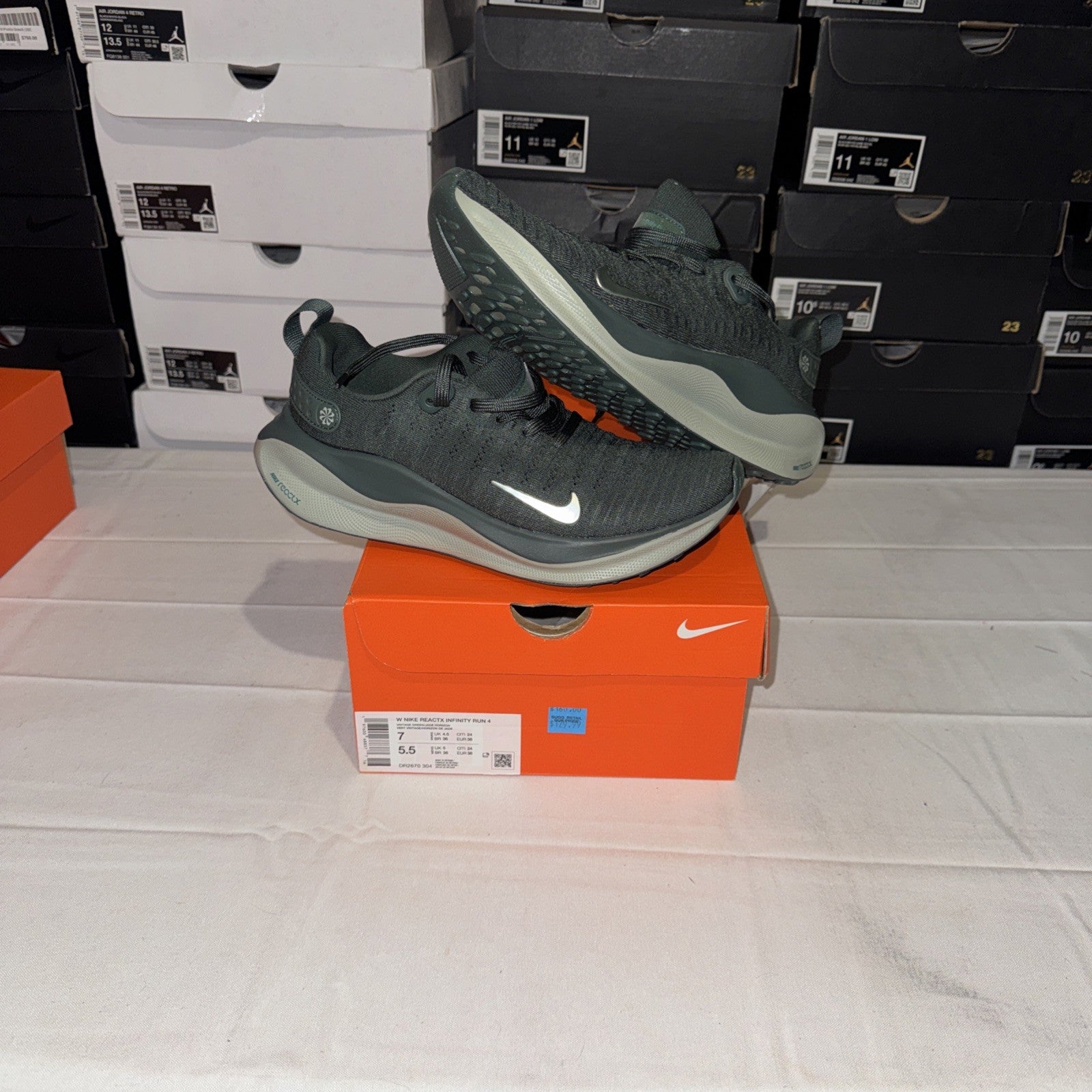 Nike ReactX Infinity Run 4 Women's Green Jade Size 7 DR2670 304