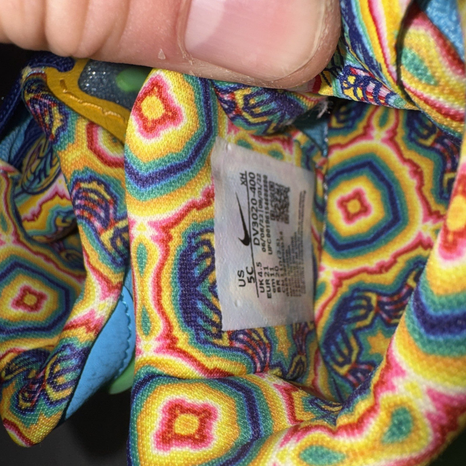 Nike Shoes Boy Size 5c Todder Kyrie 8 SE TD Baltic Blue Green Basketball sneaker