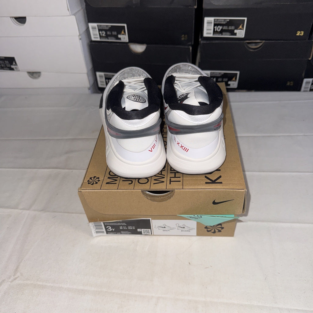 NIKE KYRIE 8 GO GS White/University Red-Black KIDS SIZE 3Y